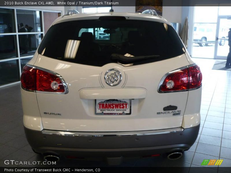 White Opal / Titanium/Dark Titanium 2010 Buick Enclave CXL AWD