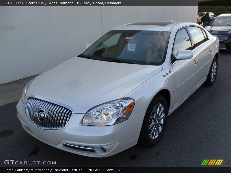 White Diamond Tri-Coat / Cocoa/Cashmere 2010 Buick Lucerne CXL