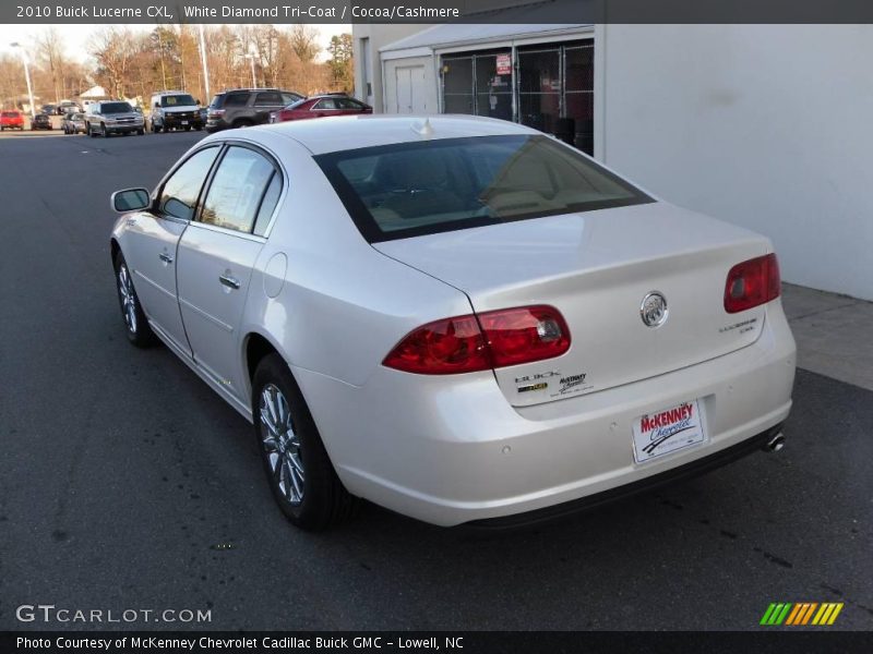 White Diamond Tri-Coat / Cocoa/Cashmere 2010 Buick Lucerne CXL