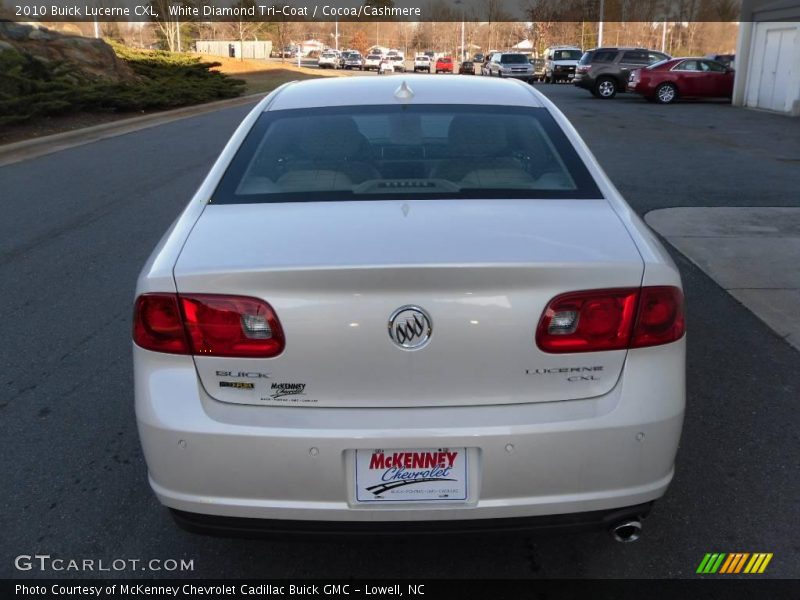 White Diamond Tri-Coat / Cocoa/Cashmere 2010 Buick Lucerne CXL