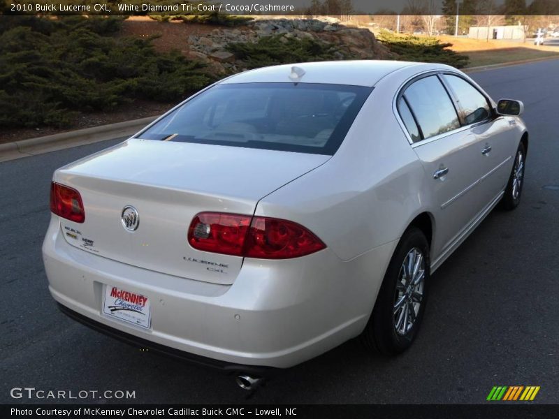 White Diamond Tri-Coat / Cocoa/Cashmere 2010 Buick Lucerne CXL
