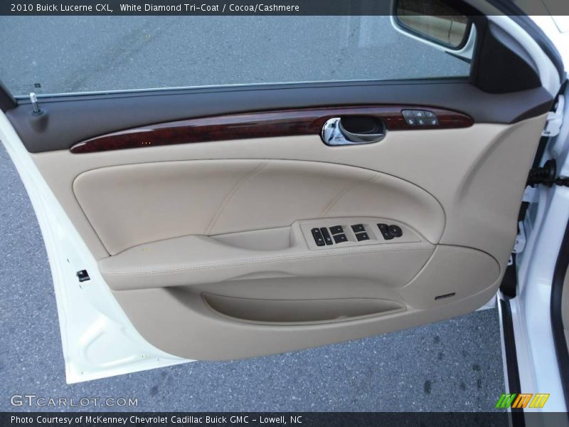 White Diamond Tri-Coat / Cocoa/Cashmere 2010 Buick Lucerne CXL
