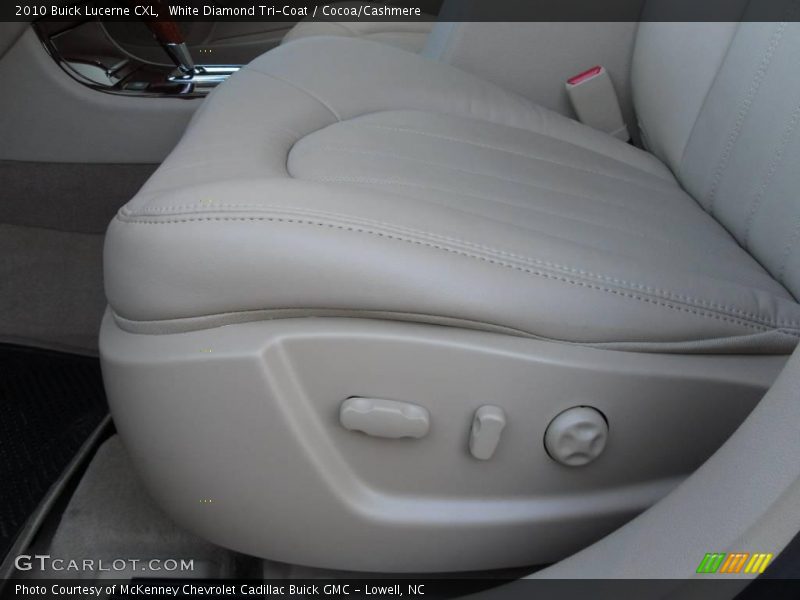 White Diamond Tri-Coat / Cocoa/Cashmere 2010 Buick Lucerne CXL