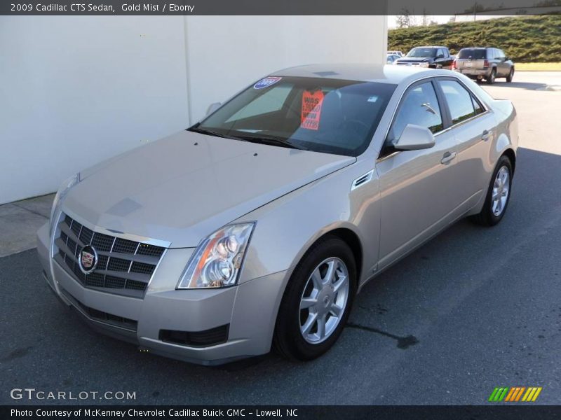 Gold Mist / Ebony 2009 Cadillac CTS Sedan