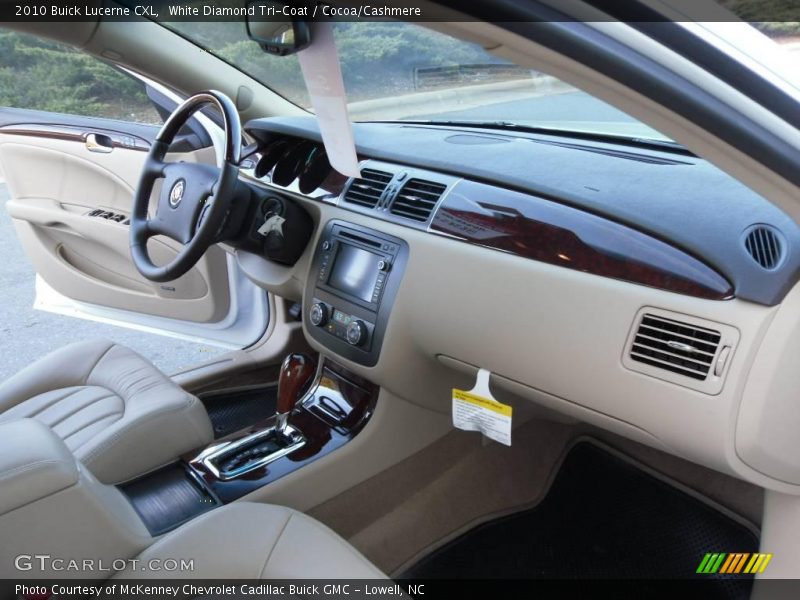 White Diamond Tri-Coat / Cocoa/Cashmere 2010 Buick Lucerne CXL