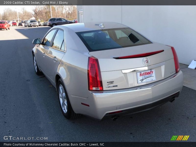 Gold Mist / Ebony 2009 Cadillac CTS Sedan