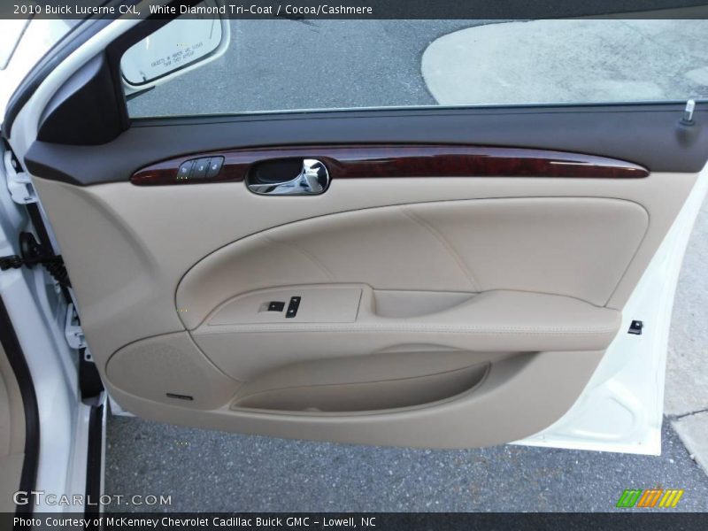 White Diamond Tri-Coat / Cocoa/Cashmere 2010 Buick Lucerne CXL