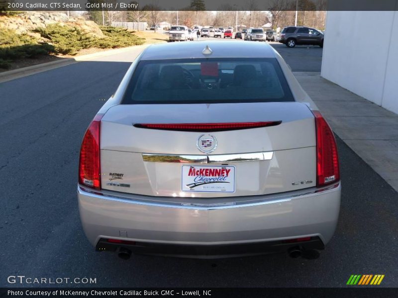 Gold Mist / Ebony 2009 Cadillac CTS Sedan