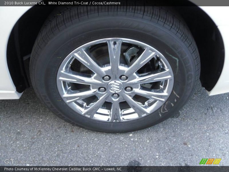 White Diamond Tri-Coat / Cocoa/Cashmere 2010 Buick Lucerne CXL