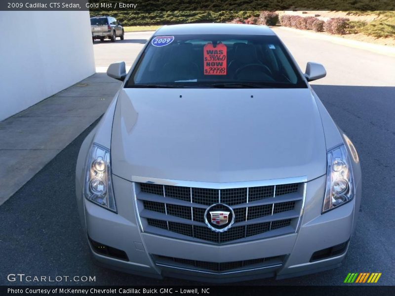 Gold Mist / Ebony 2009 Cadillac CTS Sedan