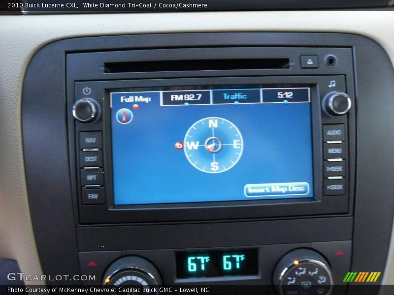 White Diamond Tri-Coat / Cocoa/Cashmere 2010 Buick Lucerne CXL