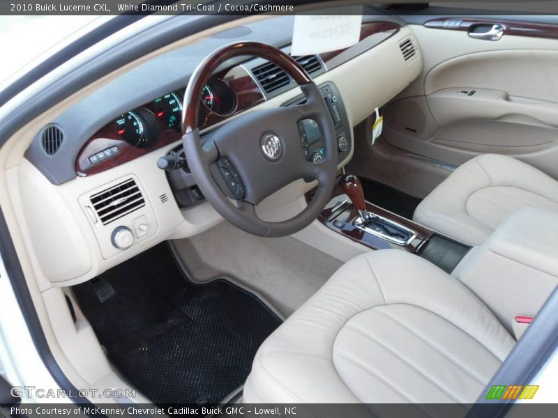 White Diamond Tri-Coat / Cocoa/Cashmere 2010 Buick Lucerne CXL
