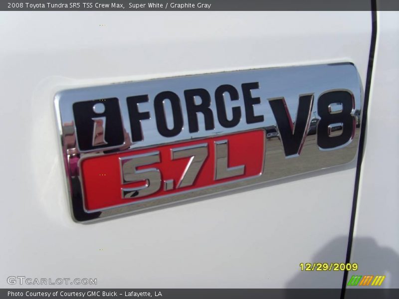 Super White / Graphite Gray 2008 Toyota Tundra SR5 TSS Crew Max