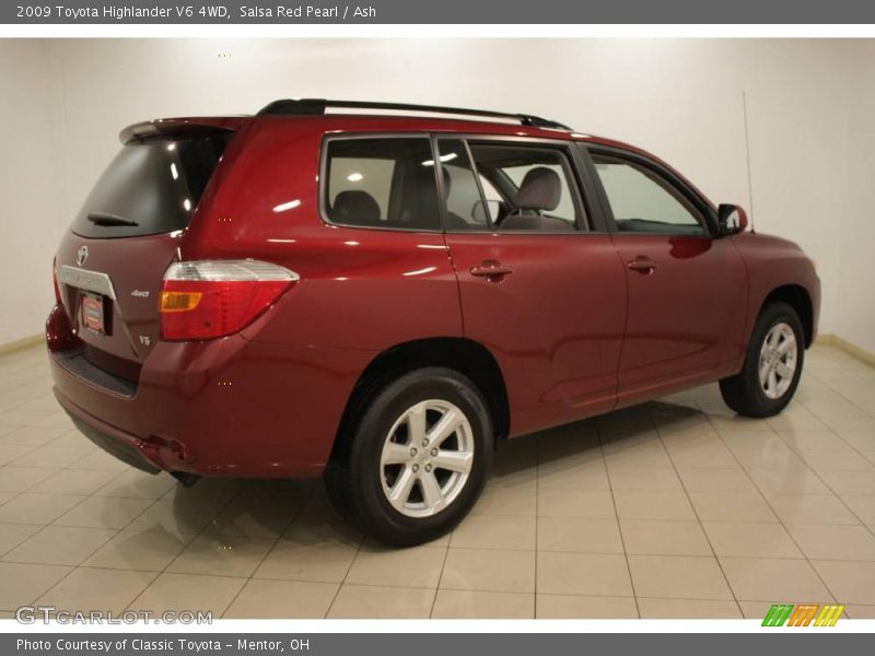 Salsa Red Pearl / Ash 2009 Toyota Highlander V6 4WD