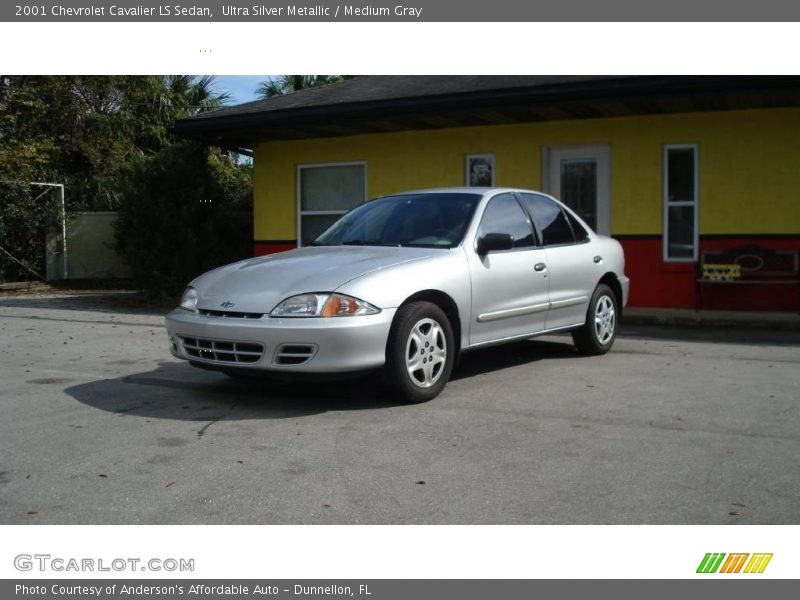 Ultra Silver Metallic / Medium Gray 2001 Chevrolet Cavalier LS Sedan