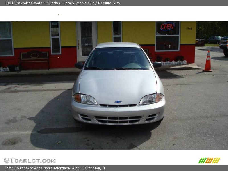 Ultra Silver Metallic / Medium Gray 2001 Chevrolet Cavalier LS Sedan