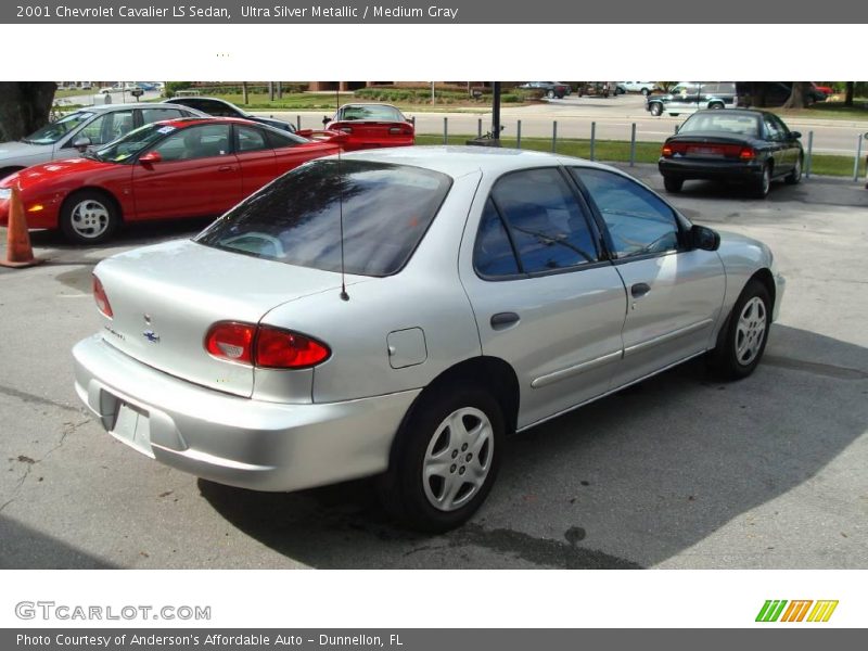Ultra Silver Metallic / Medium Gray 2001 Chevrolet Cavalier LS Sedan