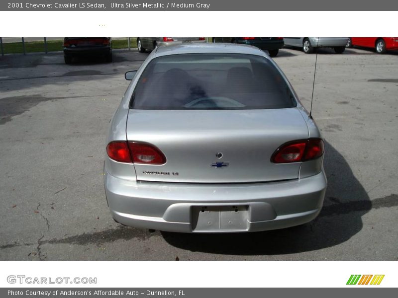 Ultra Silver Metallic / Medium Gray 2001 Chevrolet Cavalier LS Sedan