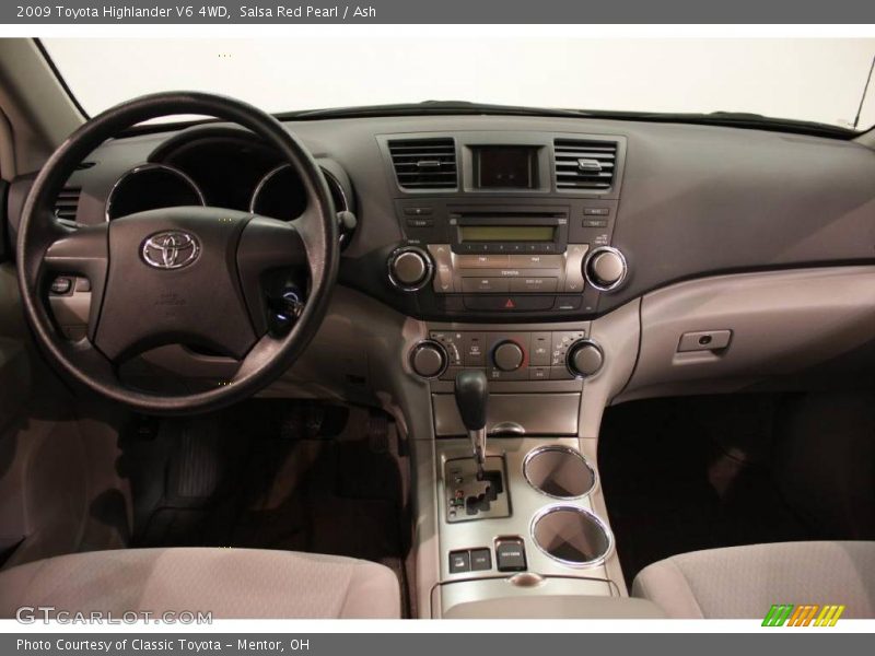 Salsa Red Pearl / Ash 2009 Toyota Highlander V6 4WD
