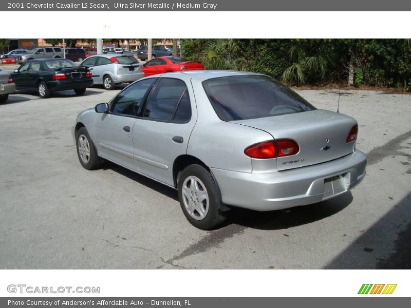 Ultra Silver Metallic / Medium Gray 2001 Chevrolet Cavalier LS Sedan