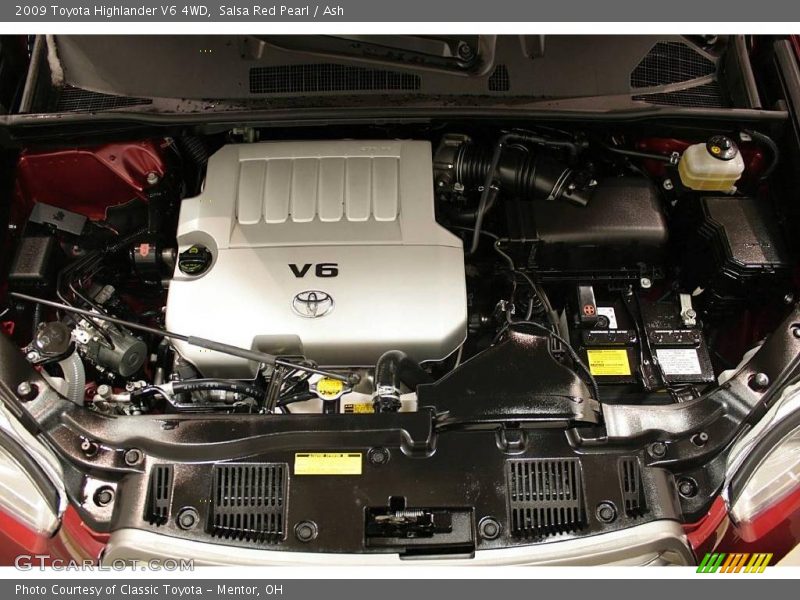 Salsa Red Pearl / Ash 2009 Toyota Highlander V6 4WD
