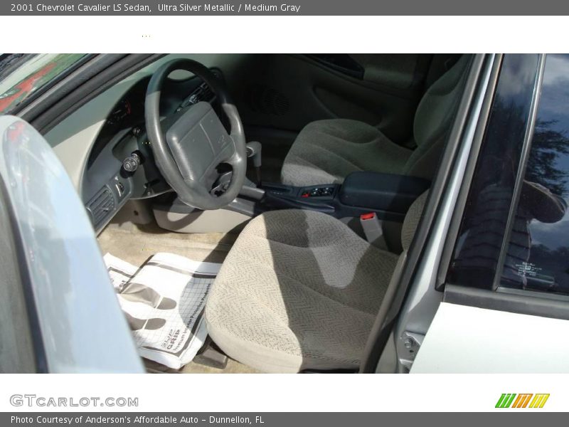 Ultra Silver Metallic / Medium Gray 2001 Chevrolet Cavalier LS Sedan