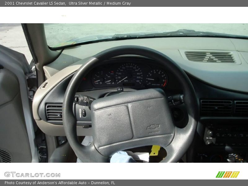 Ultra Silver Metallic / Medium Gray 2001 Chevrolet Cavalier LS Sedan