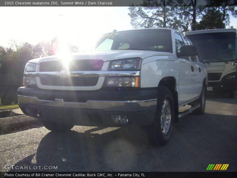 Summit White / Dark Charcoal 2003 Chevrolet Avalanche Z66