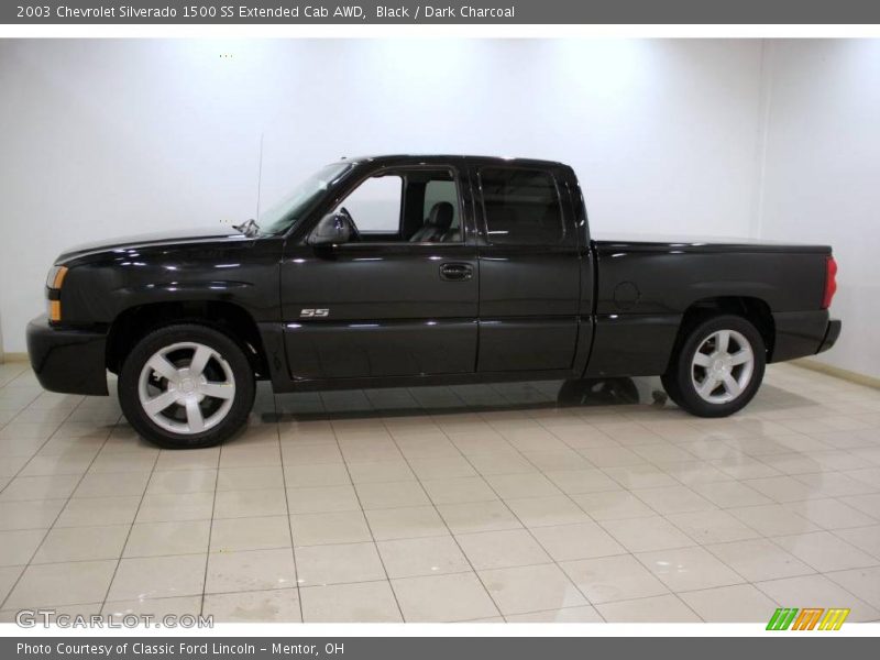 Black / Dark Charcoal 2003 Chevrolet Silverado 1500 SS Extended Cab AWD