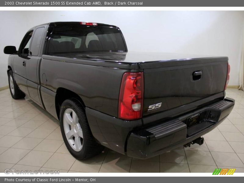 Black / Dark Charcoal 2003 Chevrolet Silverado 1500 SS Extended Cab AWD