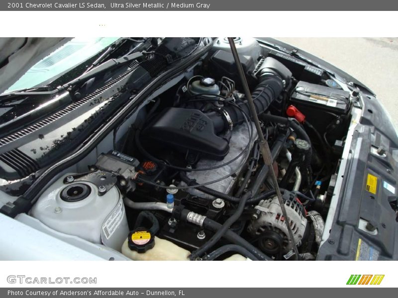 Ultra Silver Metallic / Medium Gray 2001 Chevrolet Cavalier LS Sedan