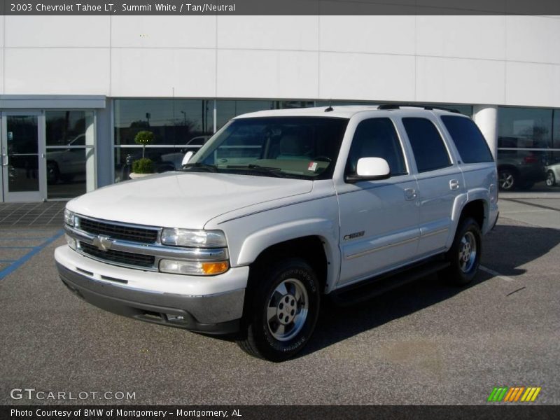 Summit White / Tan/Neutral 2003 Chevrolet Tahoe LT