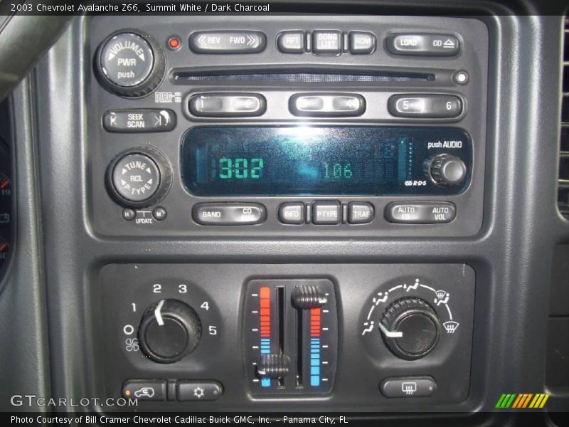 Summit White / Dark Charcoal 2003 Chevrolet Avalanche Z66