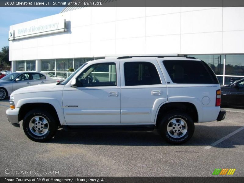 Summit White / Tan/Neutral 2003 Chevrolet Tahoe LT