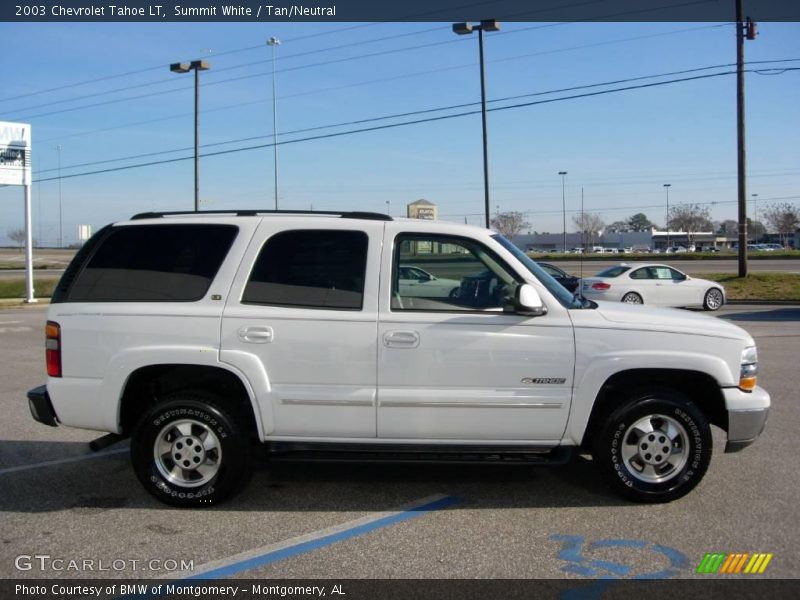 Summit White / Tan/Neutral 2003 Chevrolet Tahoe LT