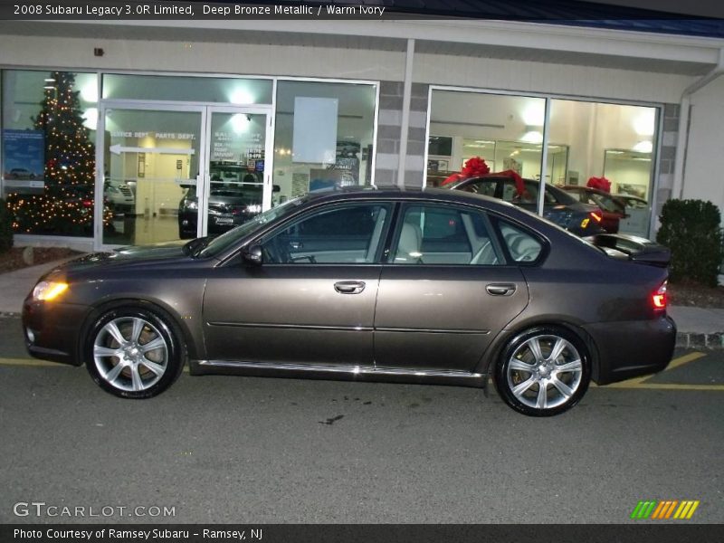 Deep Bronze Metallic / Warm Ivory 2008 Subaru Legacy 3.0R Limited
