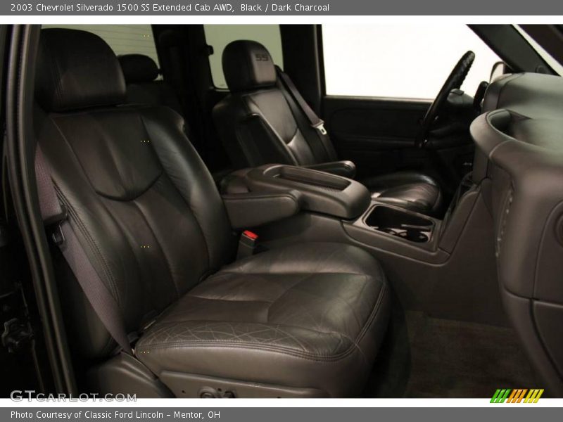 Black / Dark Charcoal 2003 Chevrolet Silverado 1500 SS Extended Cab AWD