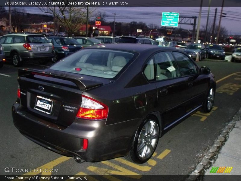 Deep Bronze Metallic / Warm Ivory 2008 Subaru Legacy 3.0R Limited