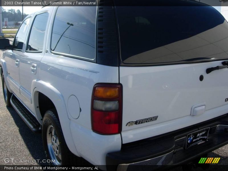 Summit White / Tan/Neutral 2003 Chevrolet Tahoe LT