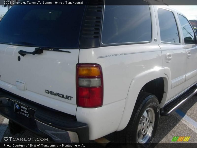Summit White / Tan/Neutral 2003 Chevrolet Tahoe LT