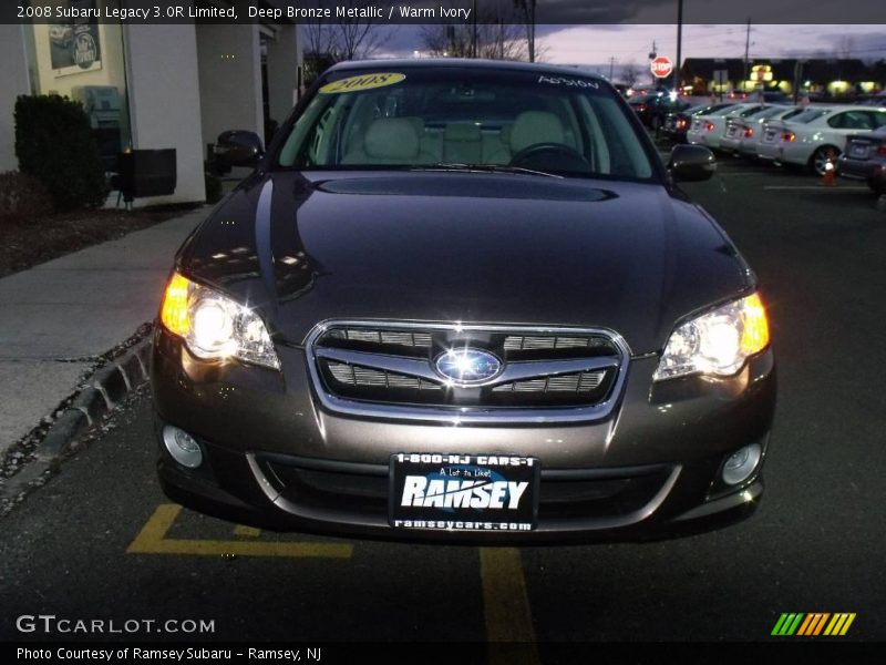 Deep Bronze Metallic / Warm Ivory 2008 Subaru Legacy 3.0R Limited