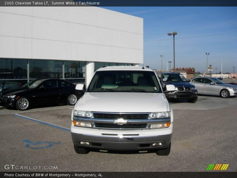 Summit White / Tan/Neutral 2003 Chevrolet Tahoe LT