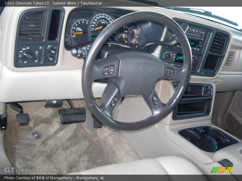 Summit White / Tan/Neutral 2003 Chevrolet Tahoe LT
