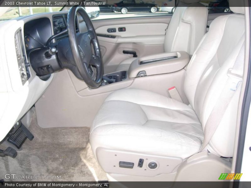 Summit White / Tan/Neutral 2003 Chevrolet Tahoe LT