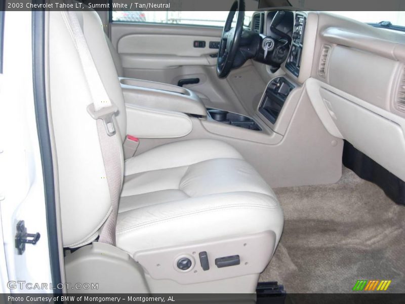 Summit White / Tan/Neutral 2003 Chevrolet Tahoe LT