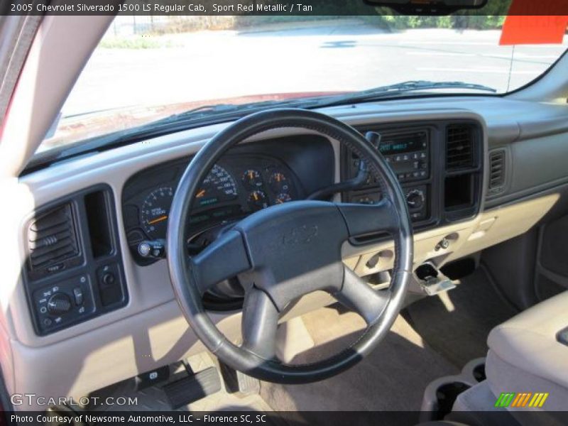 Sport Red Metallic / Tan 2005 Chevrolet Silverado 1500 LS Regular Cab