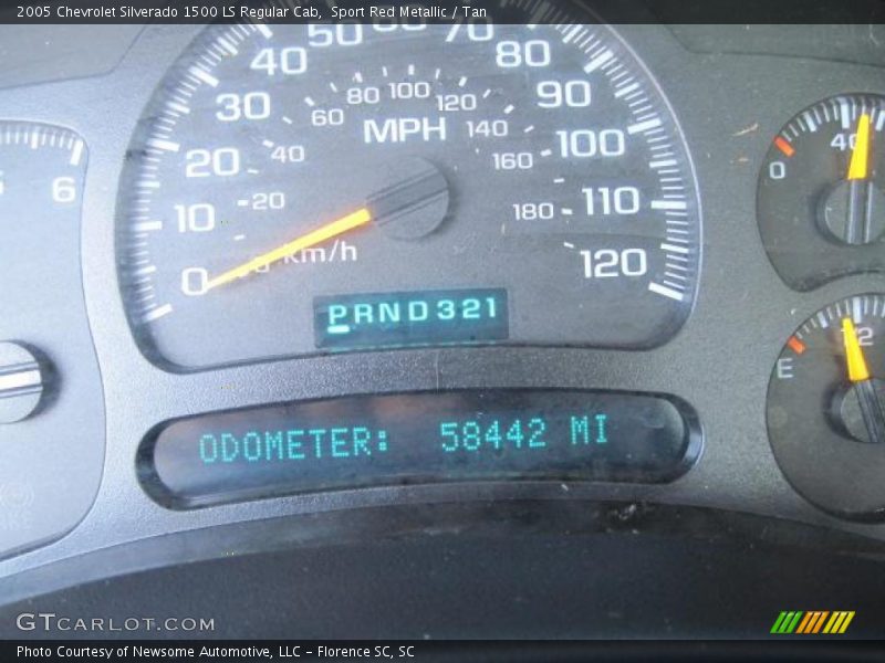 Sport Red Metallic / Tan 2005 Chevrolet Silverado 1500 LS Regular Cab