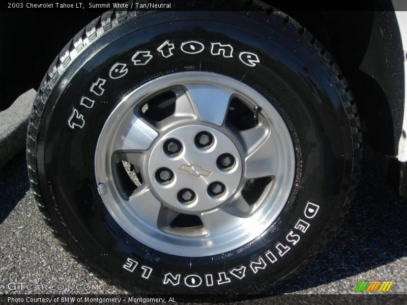 Summit White / Tan/Neutral 2003 Chevrolet Tahoe LT