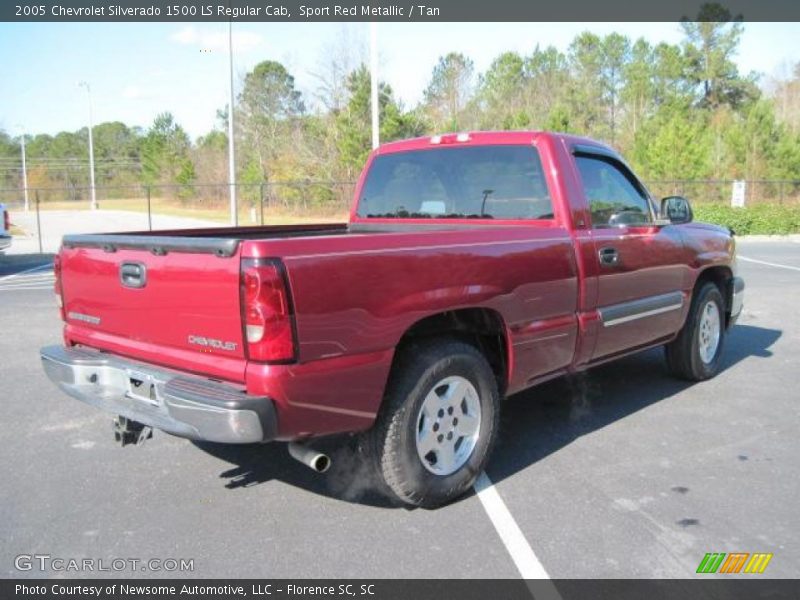 Sport Red Metallic / Tan 2005 Chevrolet Silverado 1500 LS Regular Cab