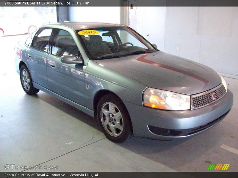 Ice Blue / Tan 2005 Saturn L Series L300 Sedan